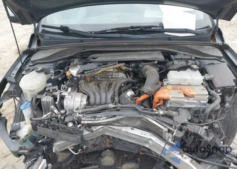 2019 Hyundai Ioniq Hybrid Blue из США, поврежденный, VIN KMHC65LC5KU171526